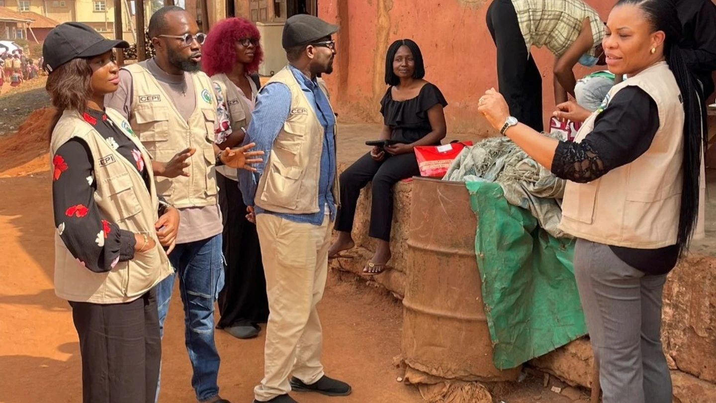 Photo: Enable staff conducting a follow-up field visit